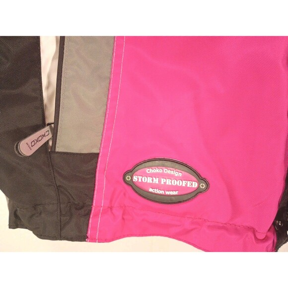 Choko Hot Pink Racing Snowmobile Jacket Women's 18 Powersports Waterproof HR4 - Picture 5 of 16